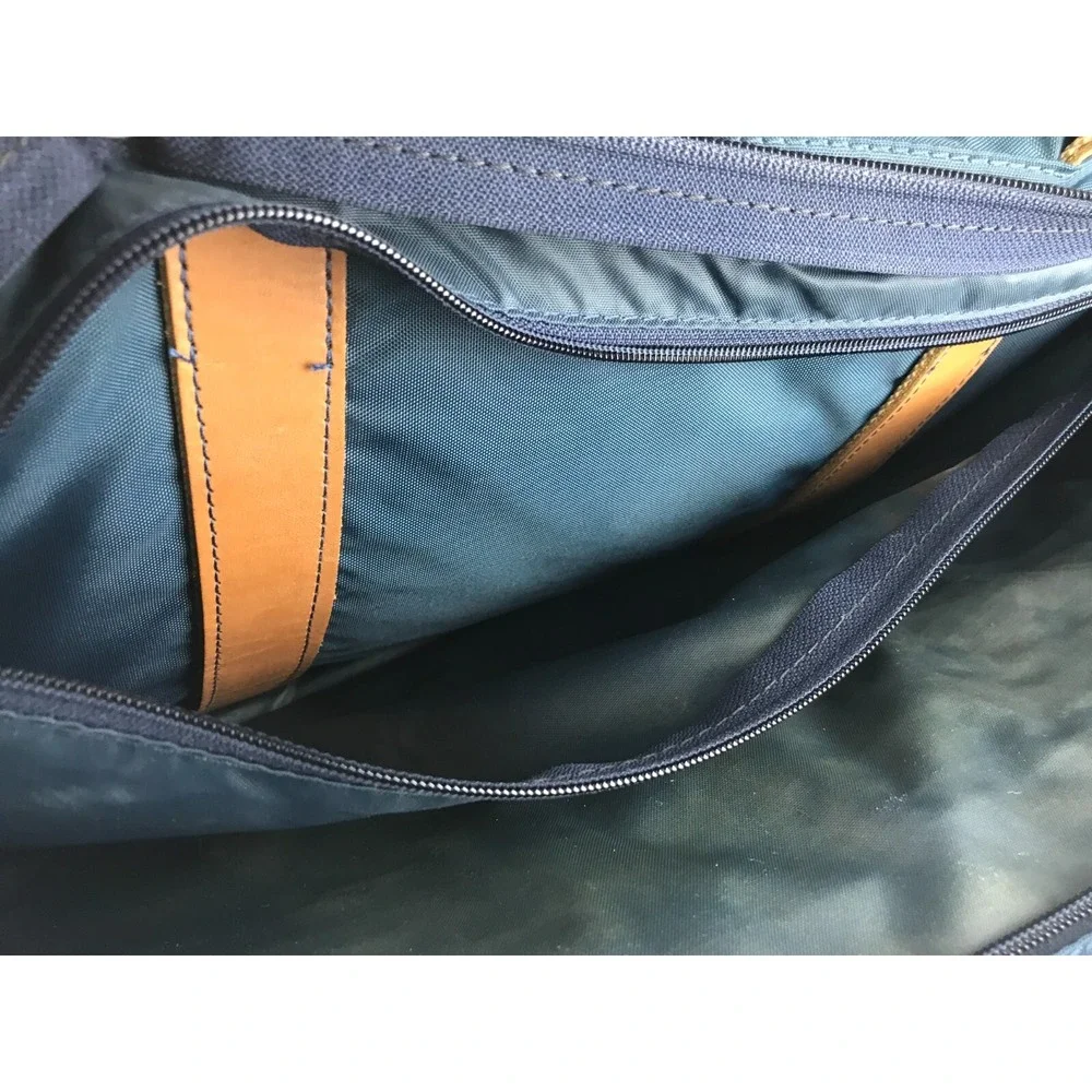 Boyt Unisex‎ Adults Blue Brown Runaways Shoulder Strap Zip Pockets Messenger Bag